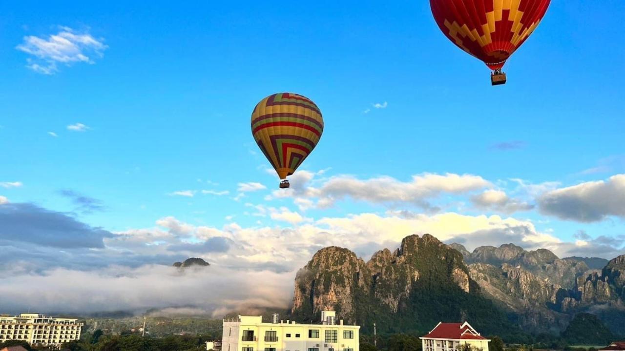 Vang Vieng Topview Hotel Экстерьер фото