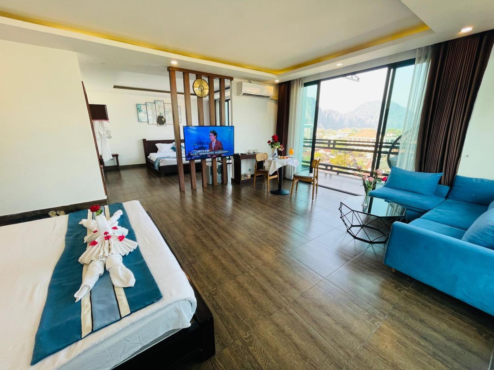 Vang Vieng Topview Hotel Экстерьер фото