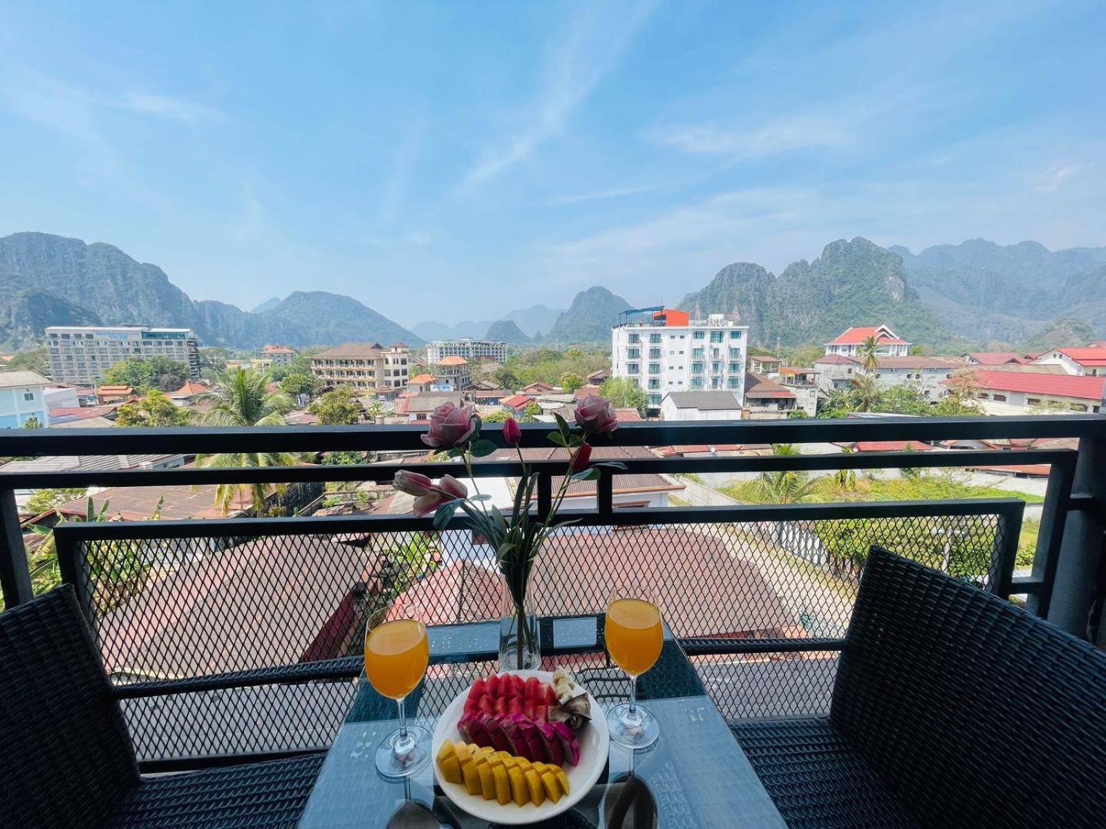 Vang Vieng Topview Hotel Экстерьер фото
